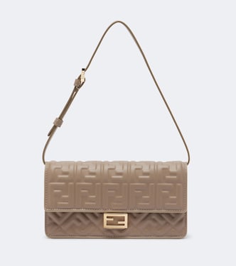 Portemonnaie mit Riemen Tube FF aus Leder | Fendi
