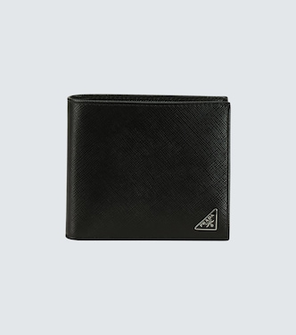Folded leather wallet | Prada