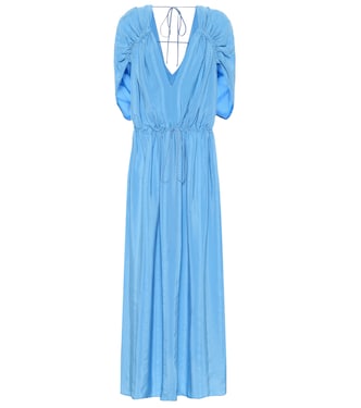 Robe longue Monica en soie mélangée | Stella McCartney