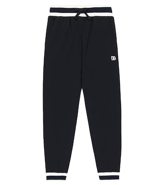 Logo cotton jersey sweatpants | Dolce&Gabbana Kids