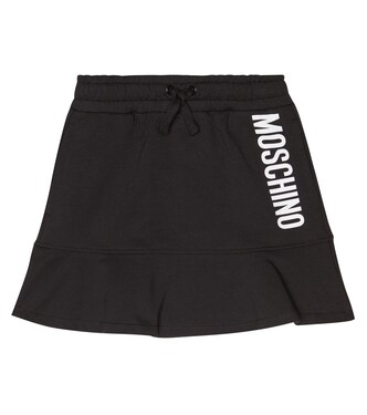 Logo cotton-blend skirt | Moschino Kids