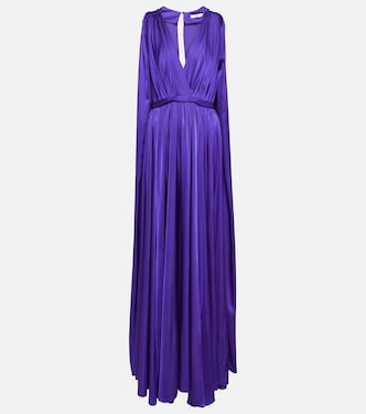 Bridal chiffon cape gown | Safiyaa