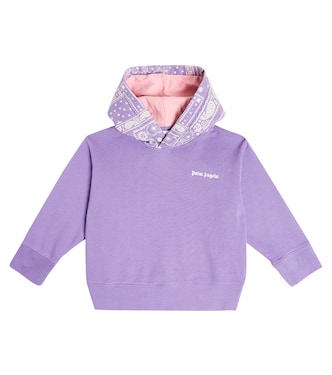 Paisley cotton jersey hoodie | Palm Angels Kids