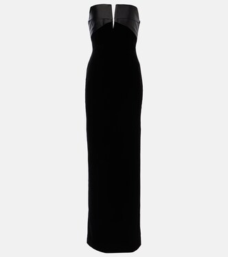 Robe longue en velours | Roland Mouret