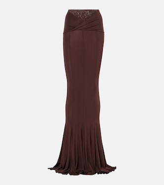 Draped maxi skirt | Nensi Dojaka