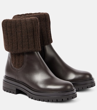 Tenney leather Chelsea boots | Gianvito Rossi