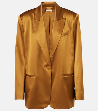 Oversized silk satin blazer | The Sei