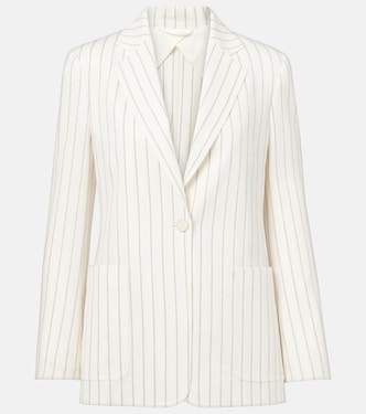 Jadi striped cotton and linen blazer | Max Mara