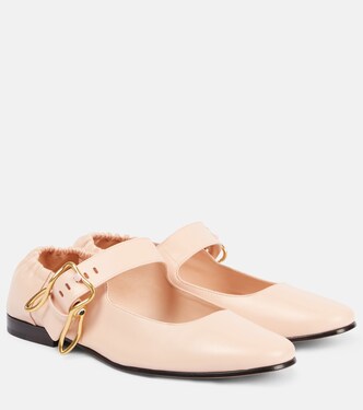 Astaire leather Mary Jane flats | Bottega Veneta