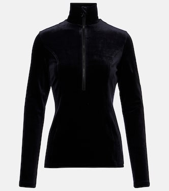 Radient half-zip velvet ski top | Goldbergh