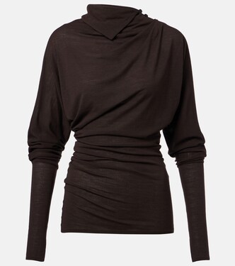 Golda gathered jersey top | Proenza Schouler