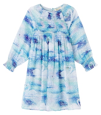 Printed shirred dress | Stella McCartney Kids