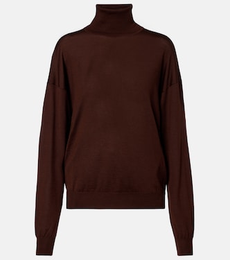 Wool, cashmere, and silk turtleneck sweater | Saint Laurent