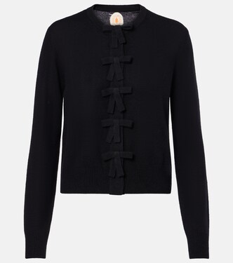 Bow-detail cashmere cardigan | Jardin des Orangers