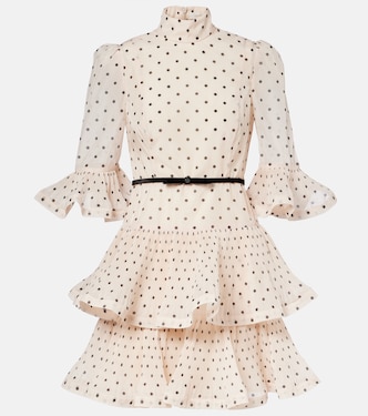 Polka-dot ruffled minidress | Zimmermann
