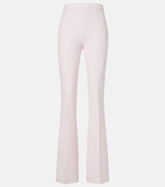 Alexa high-rise crêpe flared pants | Safiyaa
