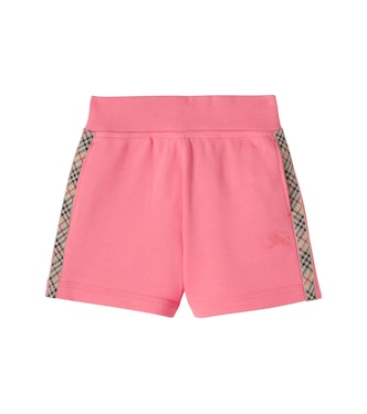 Shorts EKD de algodón con Burberry Check | Burberry Kids