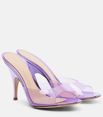 Mules 95 in PVC con pelle | Gianvito Rossi