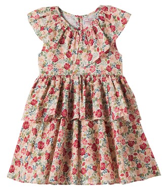 Bella floral ruffled cotton dress | Konges Sløjd