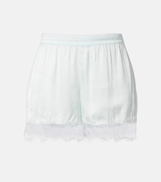 Doris lace-trimmed satin shorts | Poupette St Barth