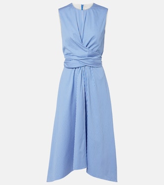 Vestido midi Penny de algodón a rayas | Altuzarra