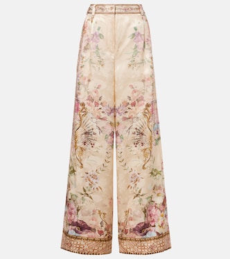 Bedruckte Hose mit Kristallen | Camilla