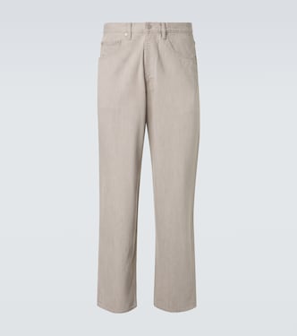 Hard Twist faded wide-leg jeans | Auralee