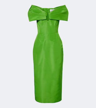 Abito off-shoulder in faille di seta | Carolina Herrera