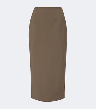Wool-blend pencil skirt | Mugler
