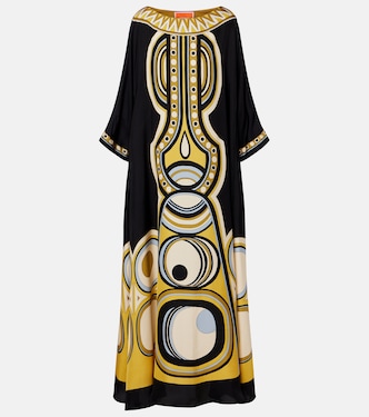 Abito lungo Muumuu in twill di seta | La DoubleJ