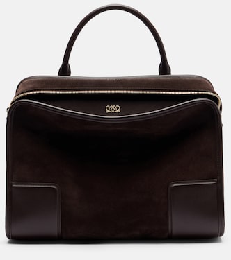 Amazona 180 Large suede top-handle bag | Loewe