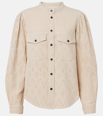 Blouse Kaina à broderies anglaises | Marant Etoile