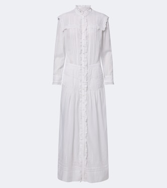 Lonie embroidered ruffled cotton maxi dress | Marant Etoile