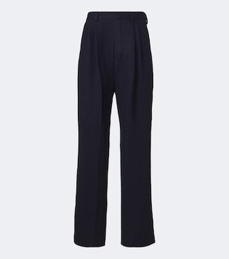 Pleated wool straight pants | Dries Van Noten
