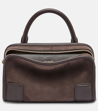 Amazona 180 Mini suede top-handle bag | Loewe