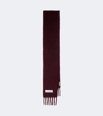 Alpaca, wool, and mohair-blend scarf | Acne Studios