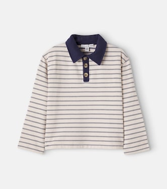 Striped cotton polo shirt | Emile et Ida