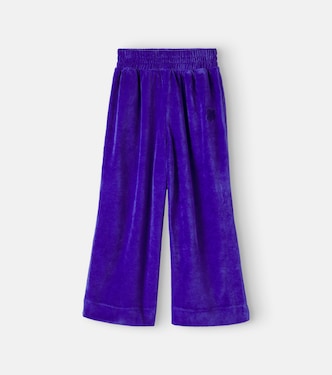 Logo velvet sweatpants | Vilebrequin Kids