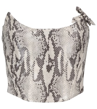 Bedrucktes Bustier | Alessandra Rich