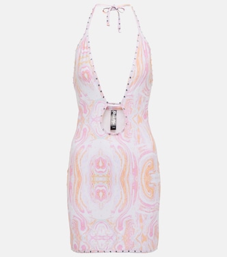 Cutout printed minidress | Reina Olga