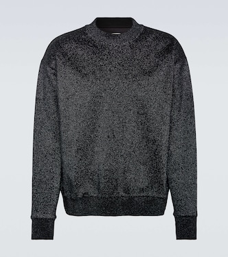 Metallic crewneck sweater | Jil Sander