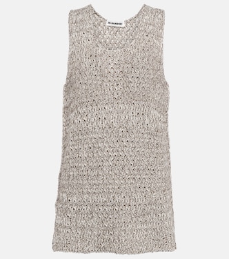 Knitted cotton-blend top | Jil Sander