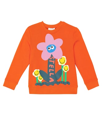 Floral cotton jersey sweatshirt | Stella McCartney Kids