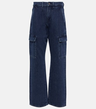 Tess Cargo high-rise straight jeans | 7 For All Mankind