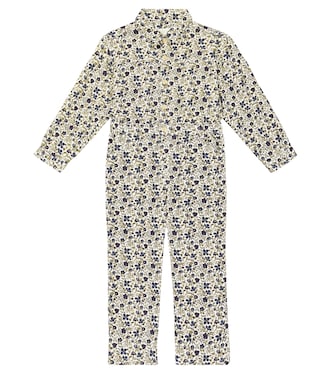 Bertie floral corduroy jumpsuit | Bonpoint