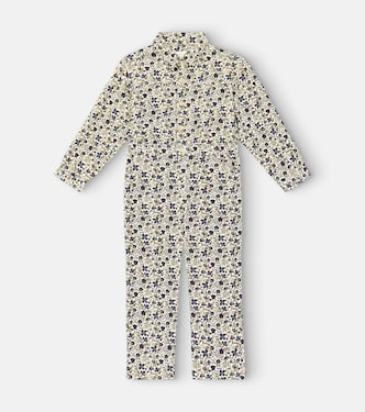Bertie floral corduroy jumpsuit | Bonpoint