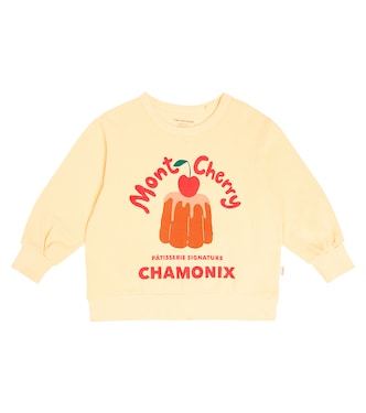 Mont Cherry cotton jersey sweatshirt | Tinycottons