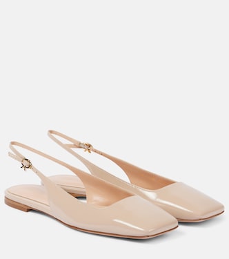 Slingback-Ballerinas Freeda aus Lackleder | Gianvito Rossi