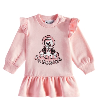 Baby Teddy Bear cotton dress | Moschino Kids
