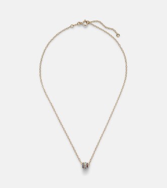 Collier Vesta en or 18 ct, saphirs et aigue-marine | Spinelli Kilcollin